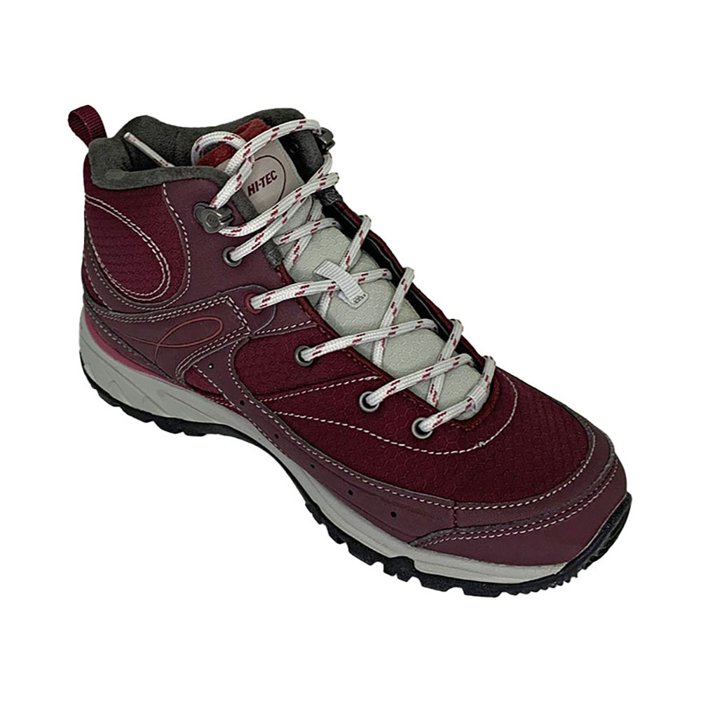 HI-TEC Equilibrio Bijou Mid I Women Vineyard Wine-Cool Grey Größe 37 HI-TEC Equilibrio Bijou Mid I Women Vineyard Wine-Cool Grey Größe 37