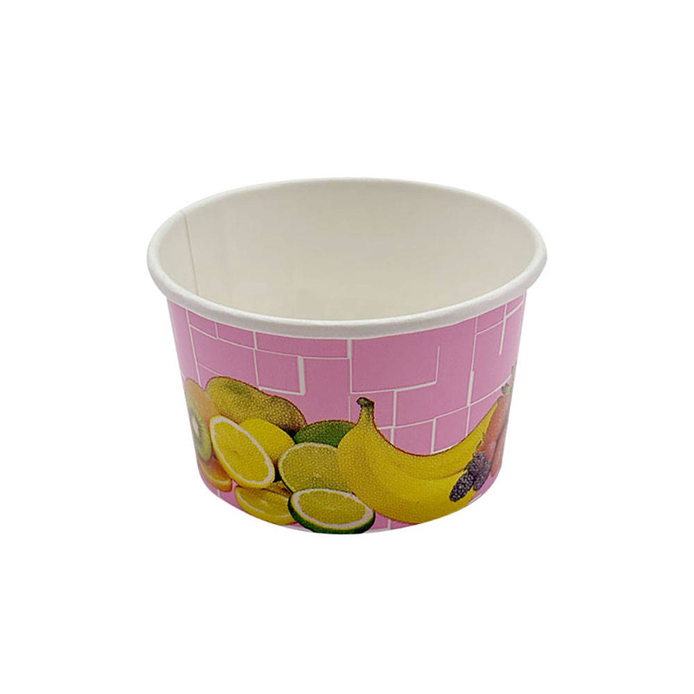 2000 Eisbecher 100 ml Früchte Hellblau Ø 70 x 45 mm Hartpapier