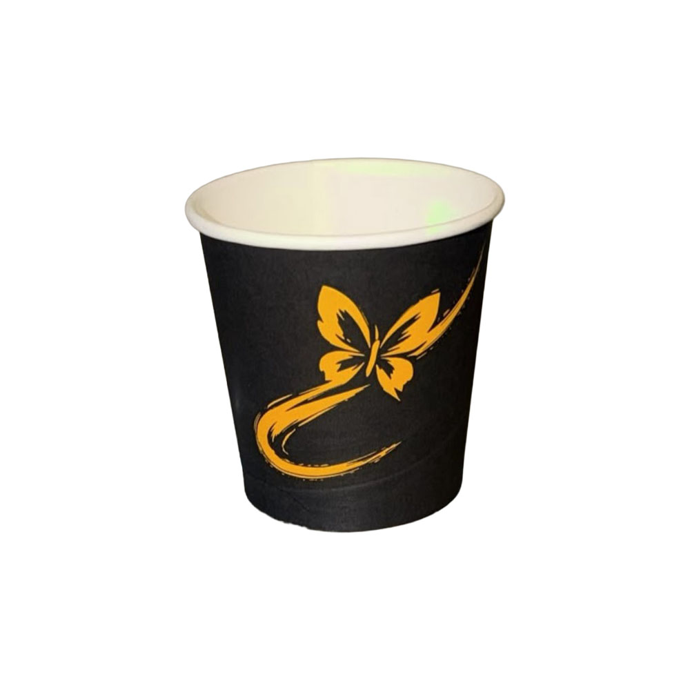 1000 Espressobecher Coffee To Go Becher 100 ml 4 oz New Butterfly Ø 62 mm
