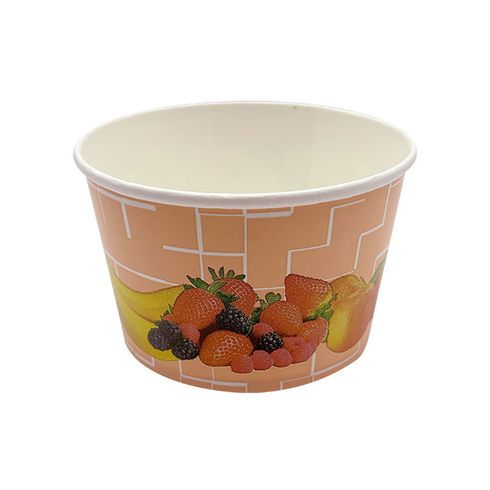 50 Eisbecher 340 ml Früchte Lachs/Rosa Ø 101 x 63 mm Hartpapier