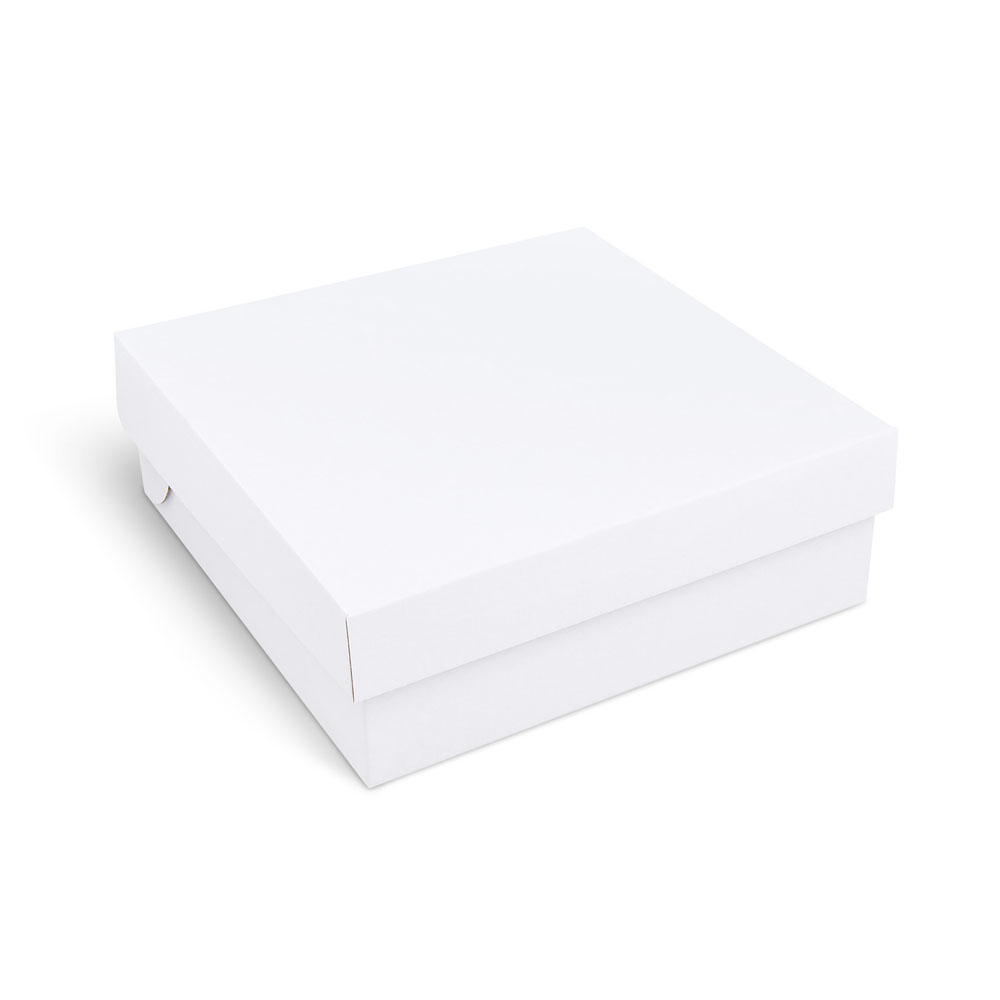 100 Tortenkarton Mikrowellpappe 28 × 28 × 10 cm weiß Kuchenkarton