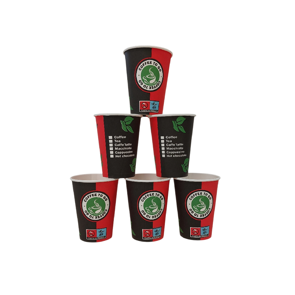 2500 Kaffeebecher Getränkebecher 180 ml Mercury – Ø 70 mm, PAP/PE, 7,5 oz RP