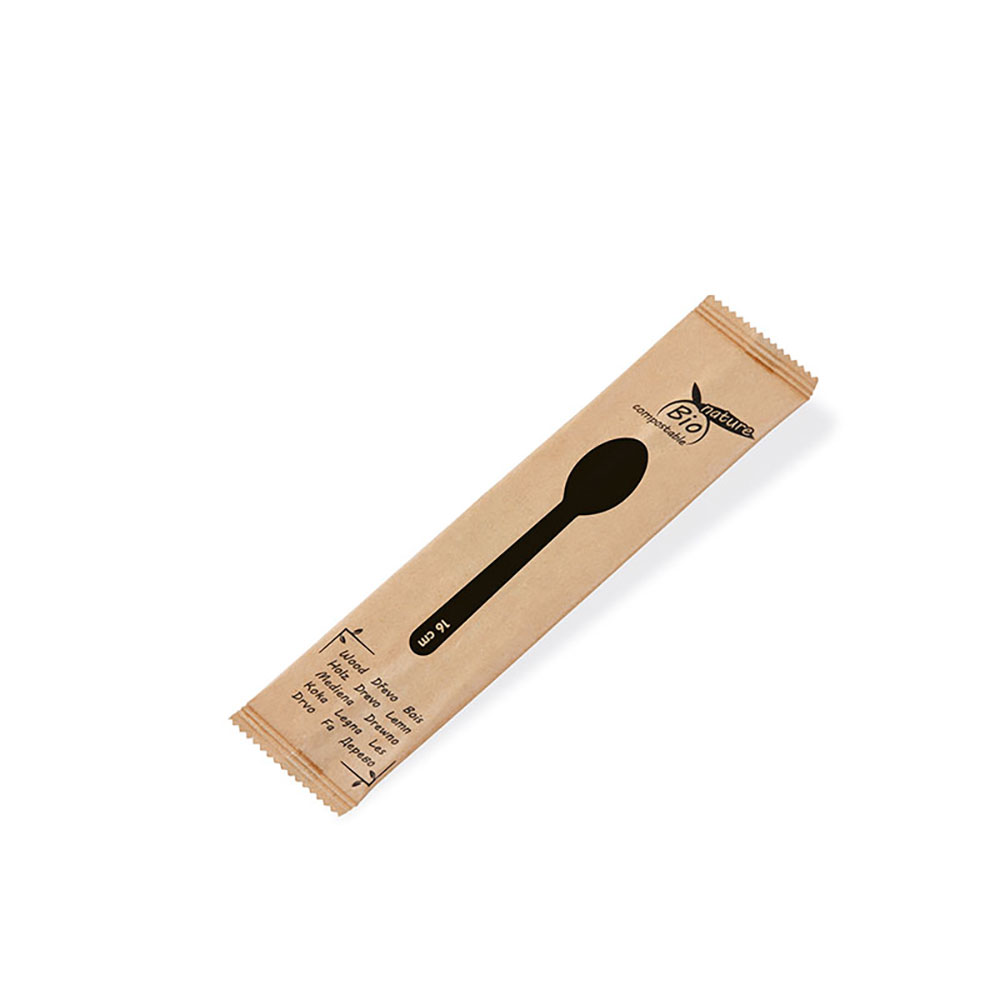 100 Löffel aus Holz 16 cm einzeln verpackt 100 Löffel aus Holz 16 cm einzeln verpackt