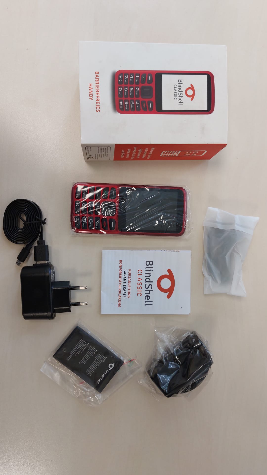 BlindShell Classic Rot | Modell: ALIGATOR BS500 RED