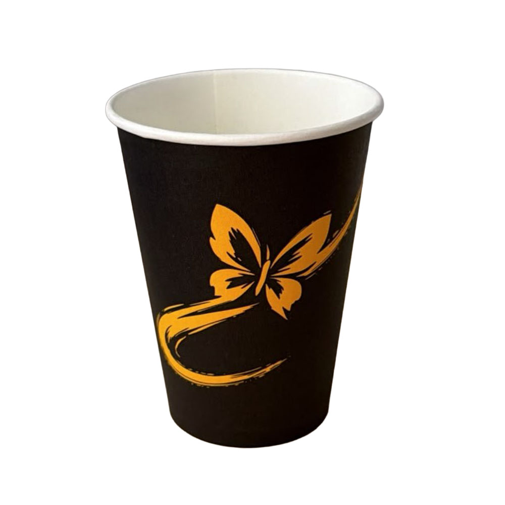 1000 Cappuccinobecher Coffee To Go 180 ml 7 oz New Butterfly Ø 70 mm