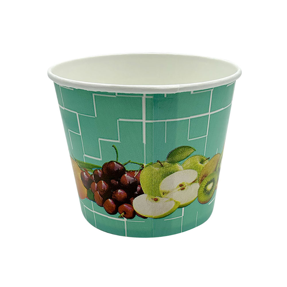 45 Eisbecher 500 ml Früchte Türkis Ø 105 x 84 mm Hartpapier