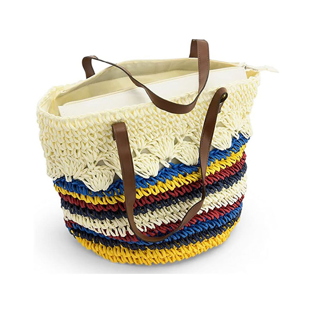 Dreiklang Strandtasche Tijuana bunte Streifen Offwhite Dreiklang Strandtasche Tijuana bunte Streifen Offwhite