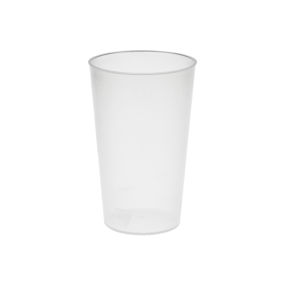 Transparente Trinkbecher Vital 300ml Ø 77x121mm PP - individuellem Druck