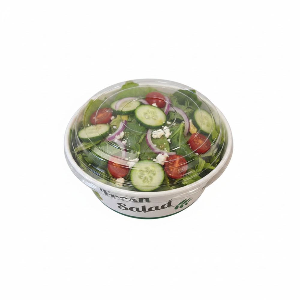 200 Salatschalen Salat-Bowl 1300 ml Fresh Salad mit Deckel – Ø 185 mm