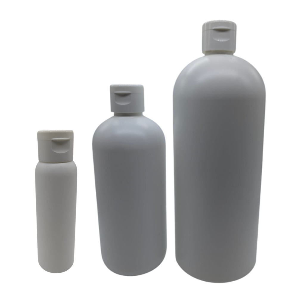 Leere Plastik-Flaschen weiß zum Befüllen 100ml (0,1l)/500ml (0,5l)/1000ml (1l) Leere Plastik-Flaschen weiß zum Befüllen 100ml (0,1l)/500ml (0,5l)/1000ml (1l)