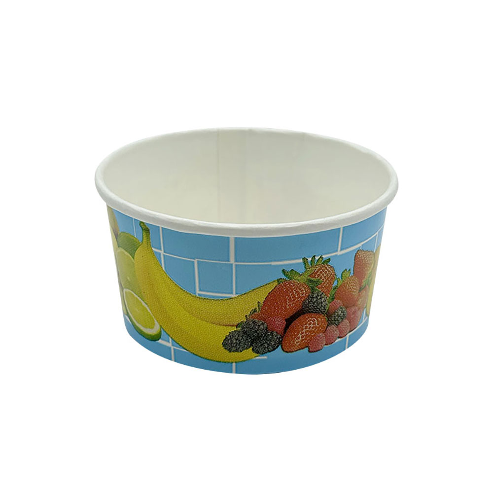 1500 Eisbecher 160 ml Früchte Hellblau Ø 85 x 43 mm Hartpapier
