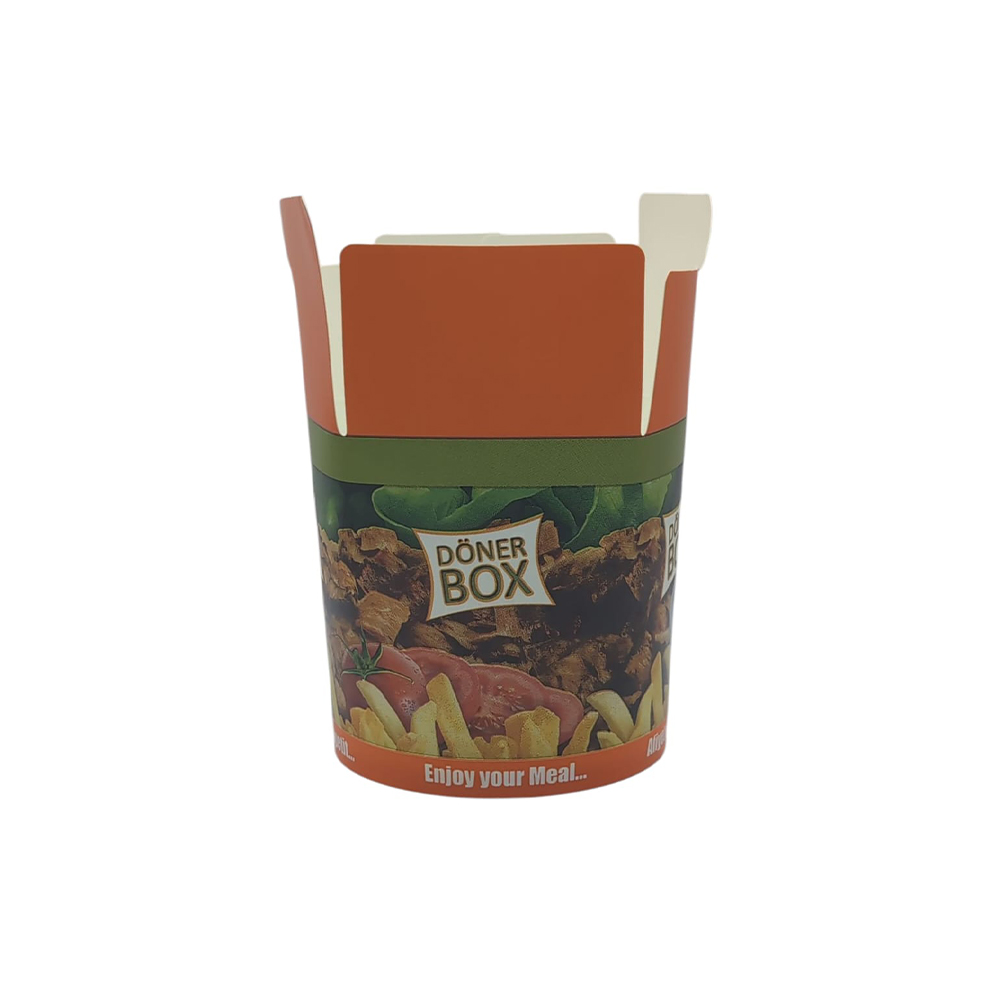 500 Döner Kebab Boxen 500 ml – Neutralmotiv bedruckt, Faltboxen, Pommesboxen 500 Döner Kebab Boxen 500 ml – Neutralmotiv bedruckt, Faltboxen, Pommesboxen