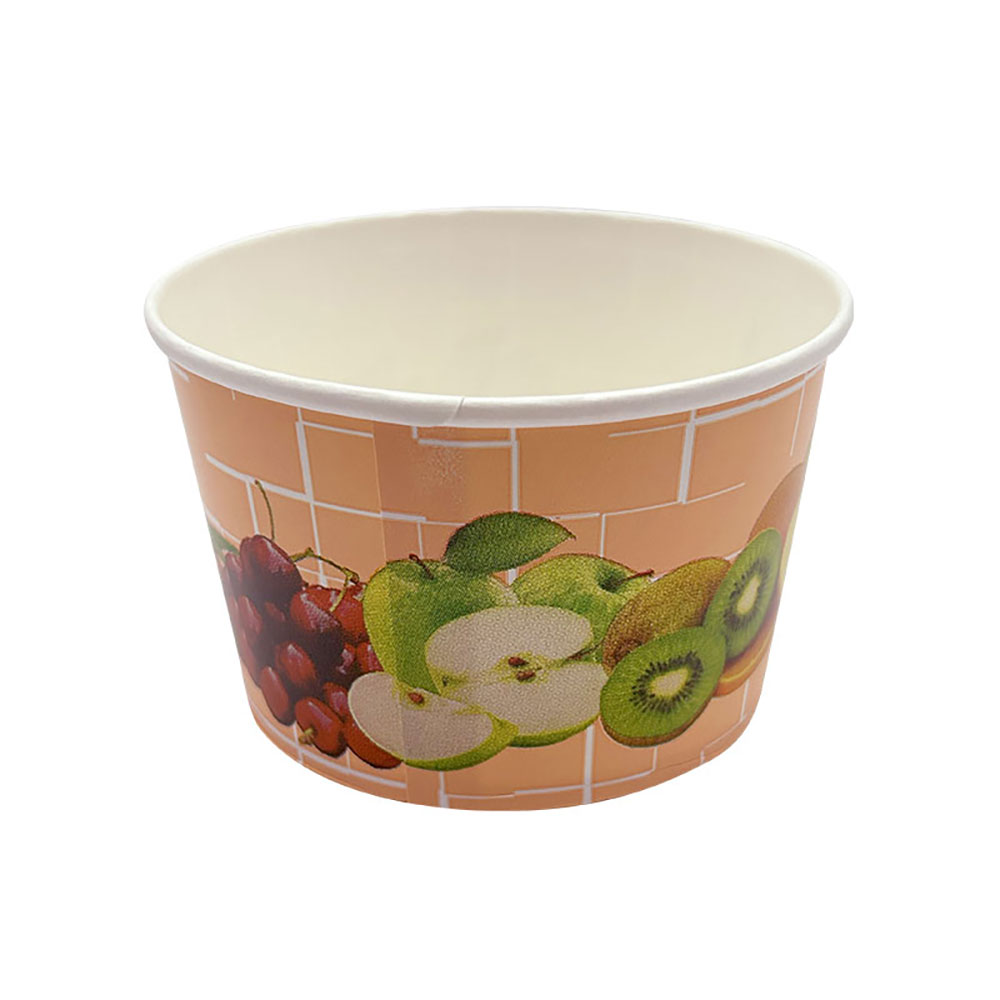 50 Eisbecher 340 ml Früchte Lachs/Rosa Ø 101 x 63 mm Hartpapier