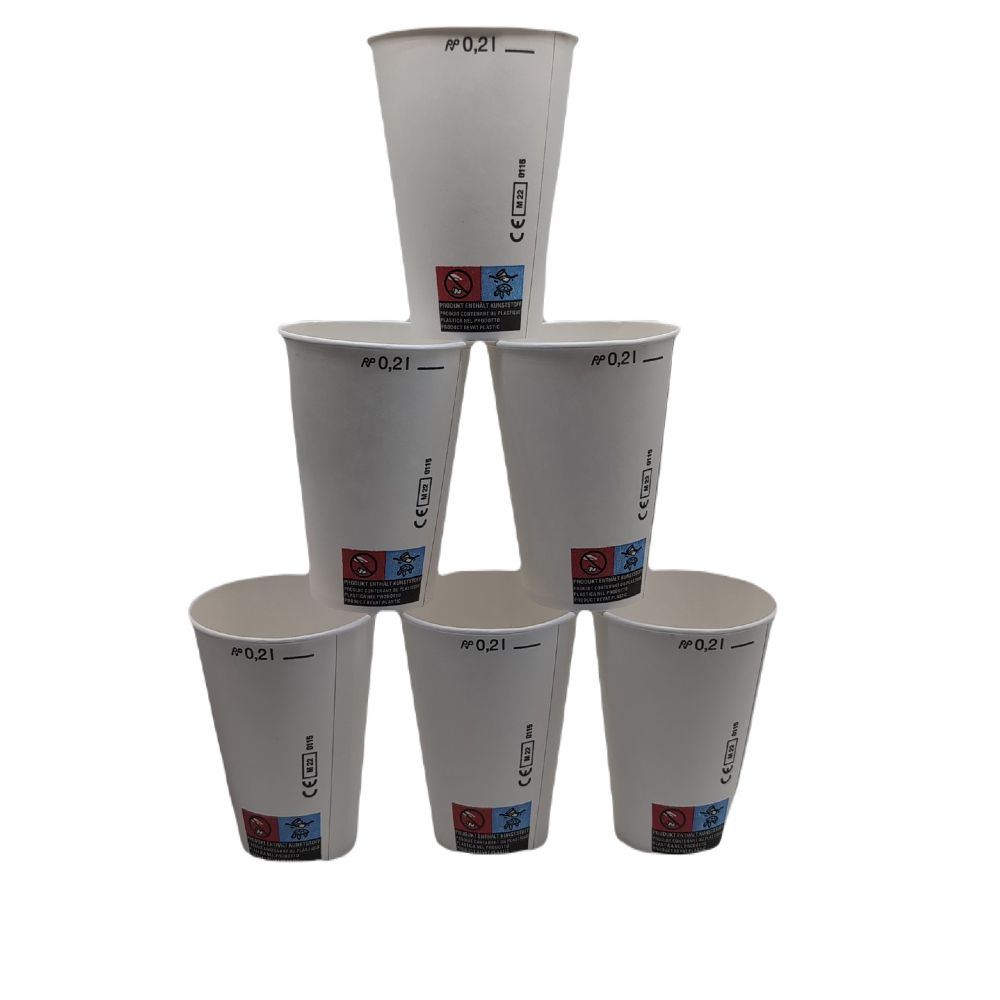 100 Mundspülbecher Hartpapier Mischbecher Labor 200 ml mit Einstrich 100 Mundspülbecher Hartpapier Mischbecher Labor 200 ml mit Einstrich